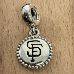 Pandora SAN FRANCISCO GIANTS MLB BASEBALL TEAM Charm, S925 Silver Bracelets